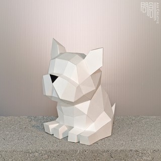 問創DIY手作3D紙模型 - 小鬥牛犬