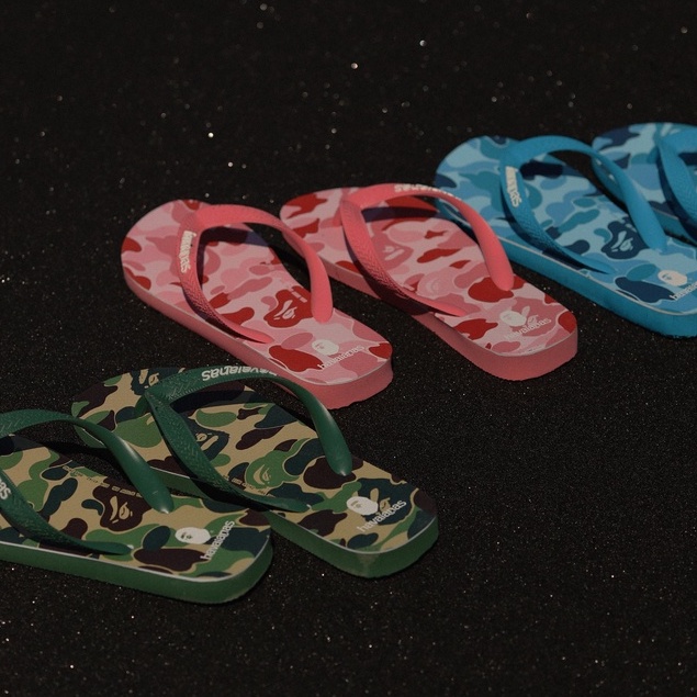 現貨 Havaianas BAPE APE TOP  Flip Flops 哈瓦仕 聯名 人字拖 夾腳拖 猿人 拖鞋