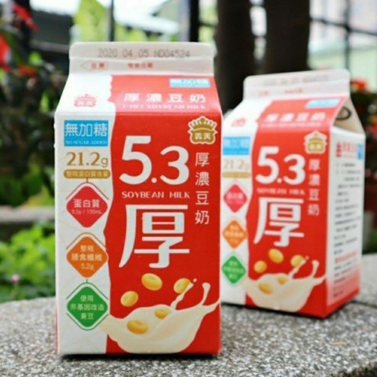 義美無加糖厚濃豆奶400ml「全家超商轉」