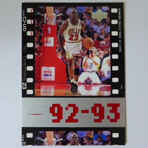 ~ Michael Jordan ~MJ喬丹/籃球之神/空中飛人/黑耶穌 1998年UD.底片設計.紀錄球員卡 ~28