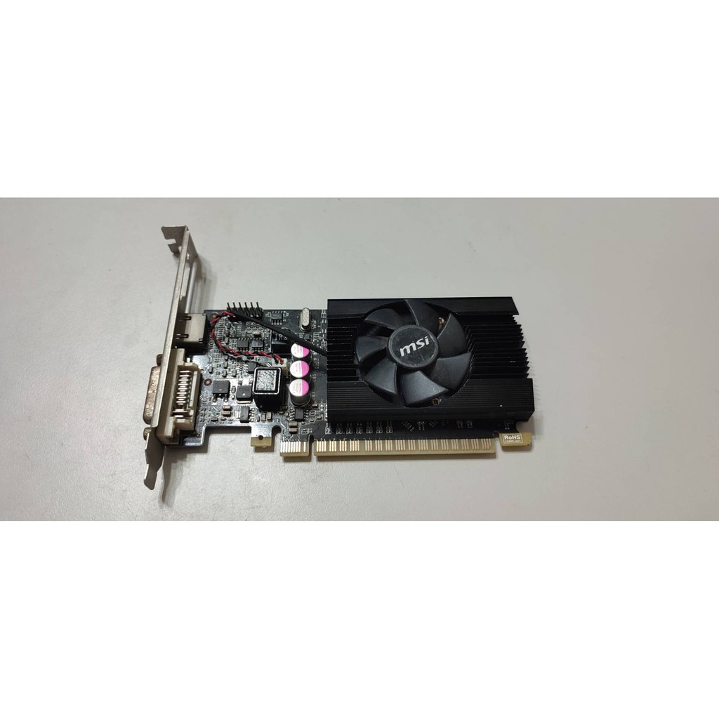 MSI GT610-2GD3 顯示卡 免供電 N610GT-MD2GD3/LP 接孔生鏽 無VGA