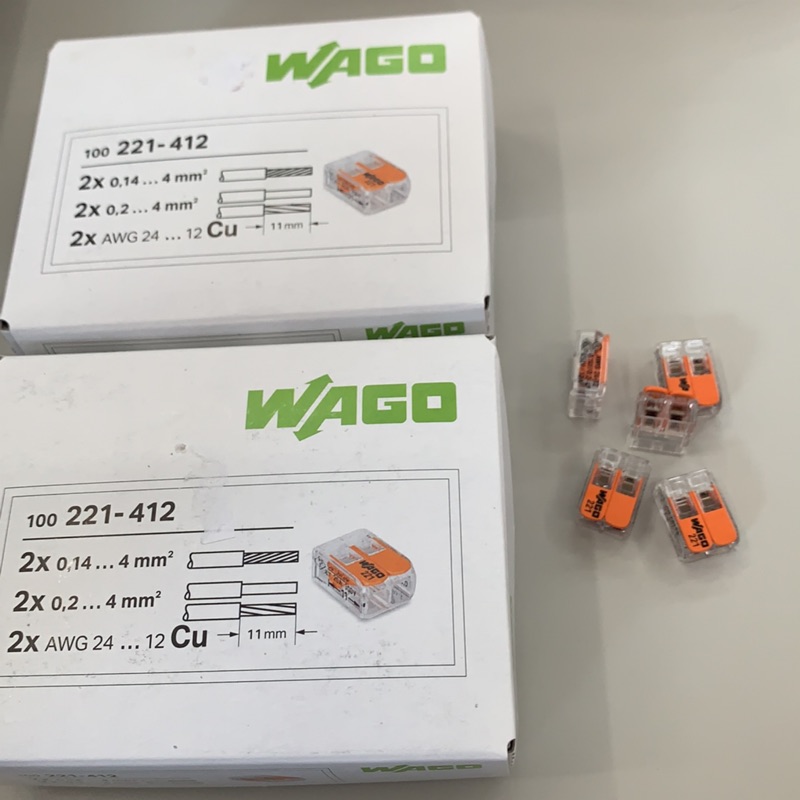 (便宜好用材料）WAGO 221-412 正品 公司貨 新 快速連接器