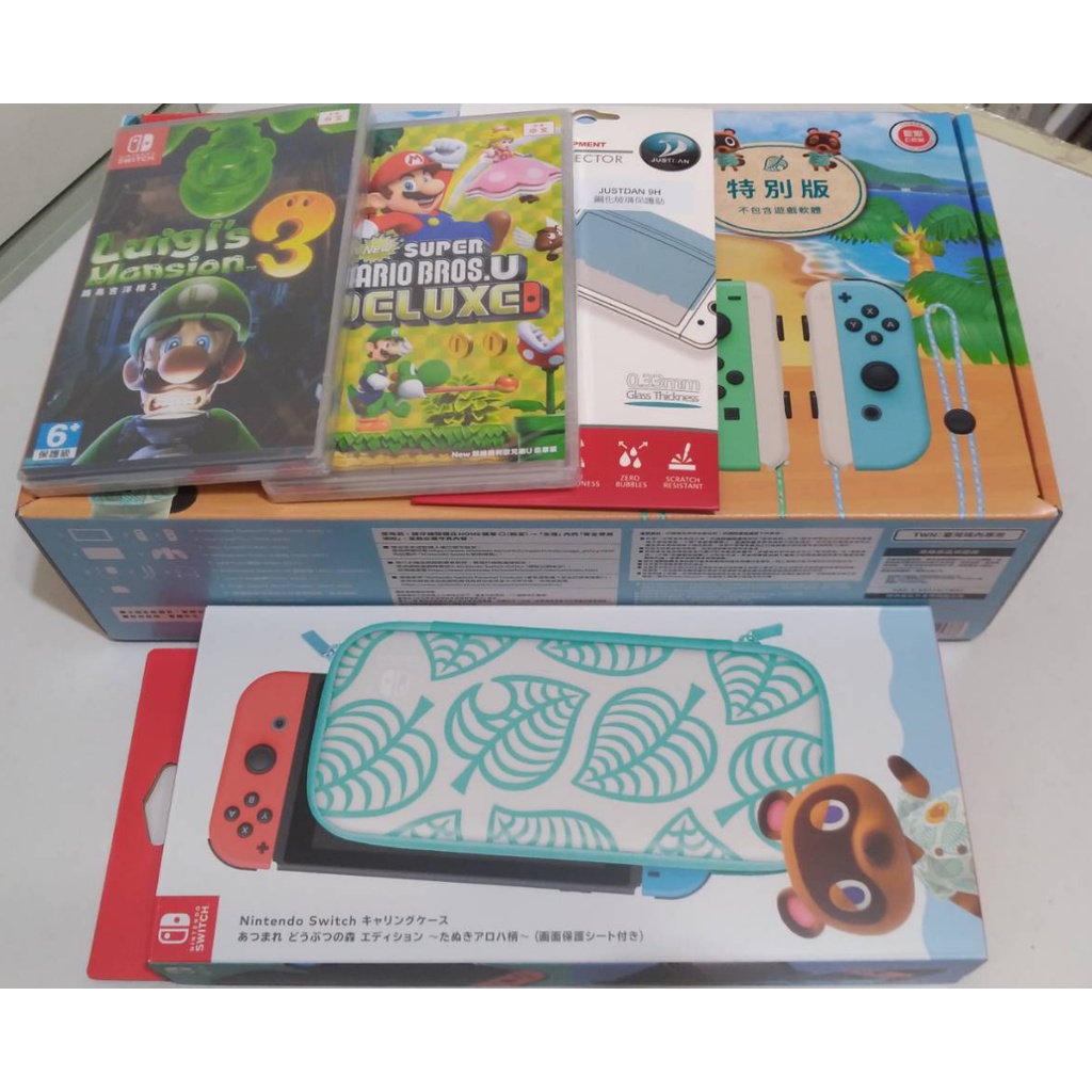 任天堂 Nintendo Switch便攜包《集合啦！動物森友會》版 ～Nook夏威夷花紋～