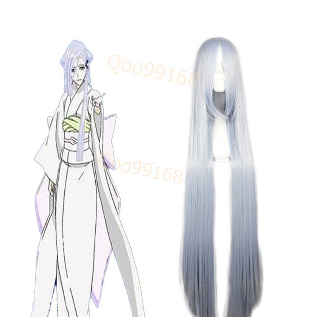 Q動漫 Bleach死神斬魄刀袖白雪cos假髮女款日常銀紫色長直髮動漫cosplay 蝦皮購物