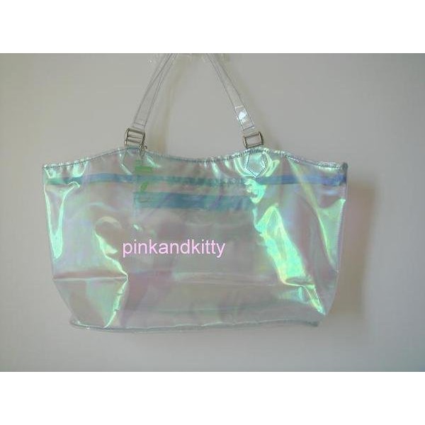 全新Elizabeth Arden伊莉莎白雅頓綠茶水晶透明包包/果凍包/購物袋/環保袋/防水海灘袋
