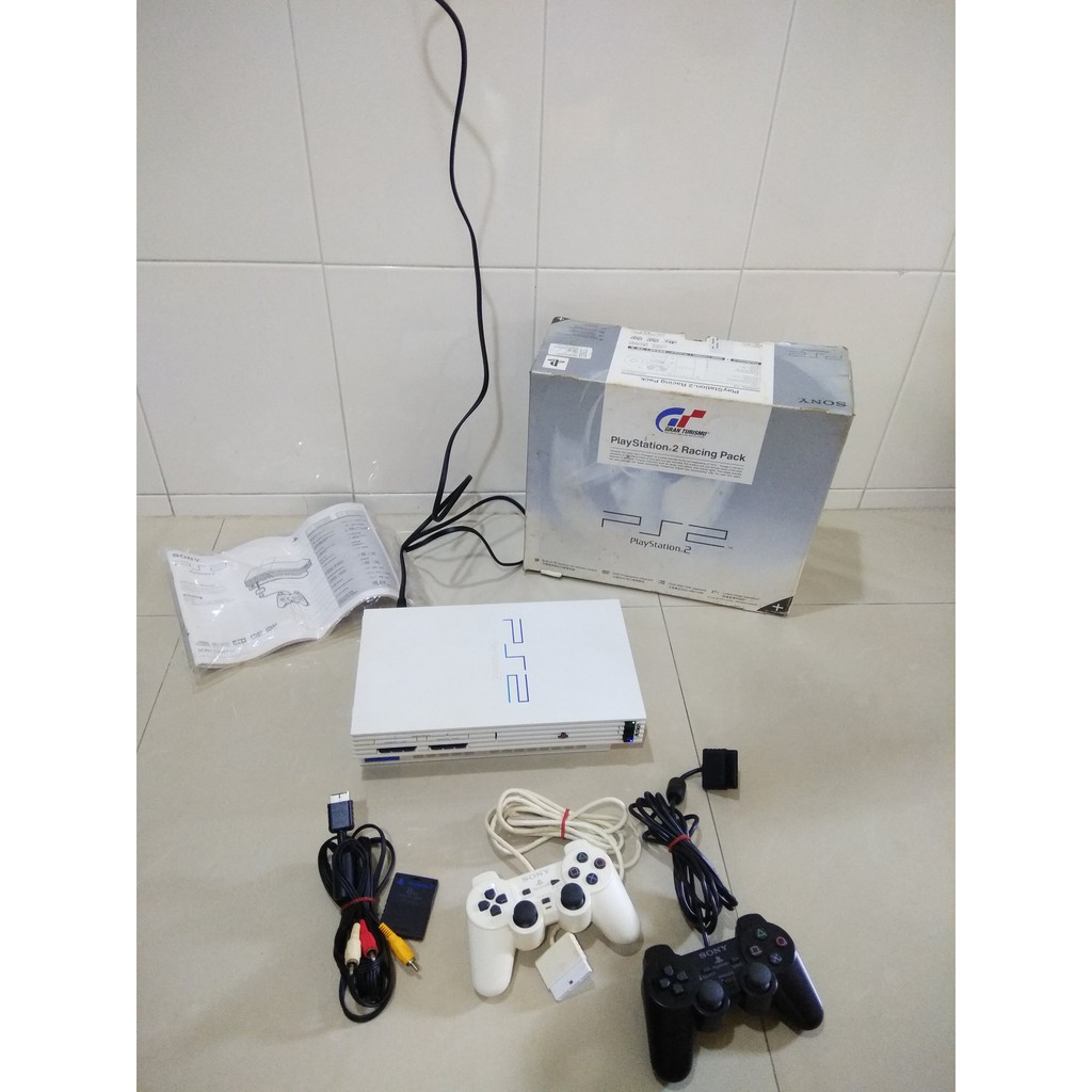 原廠盒裝 Play Station 2 PS2 SCPH-55007 GT 主機 搖桿 記憶卡