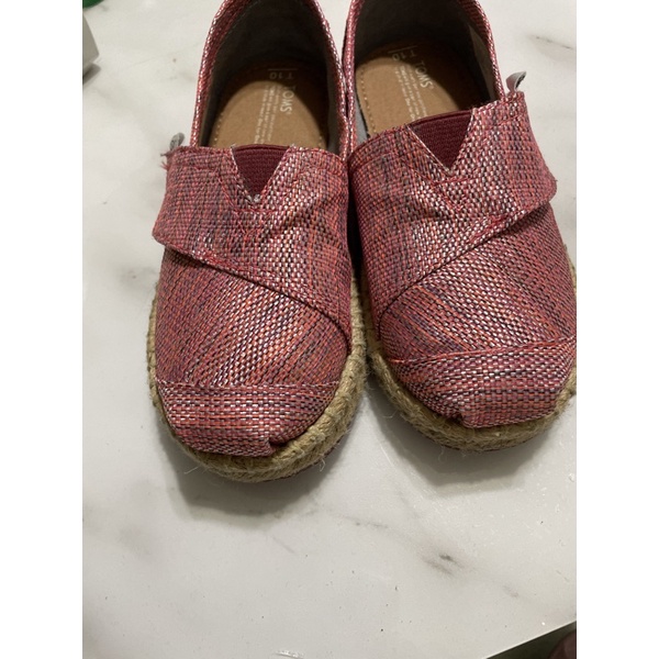 Toms女童鞋粉紅經典T10（17cm)