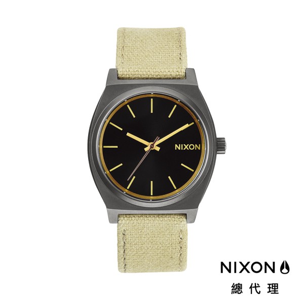 NIXON TIME TELLER 極簡工裝小錶款 帆布錶帶 卡其色 手錶 男錶 女錶 A045-1711