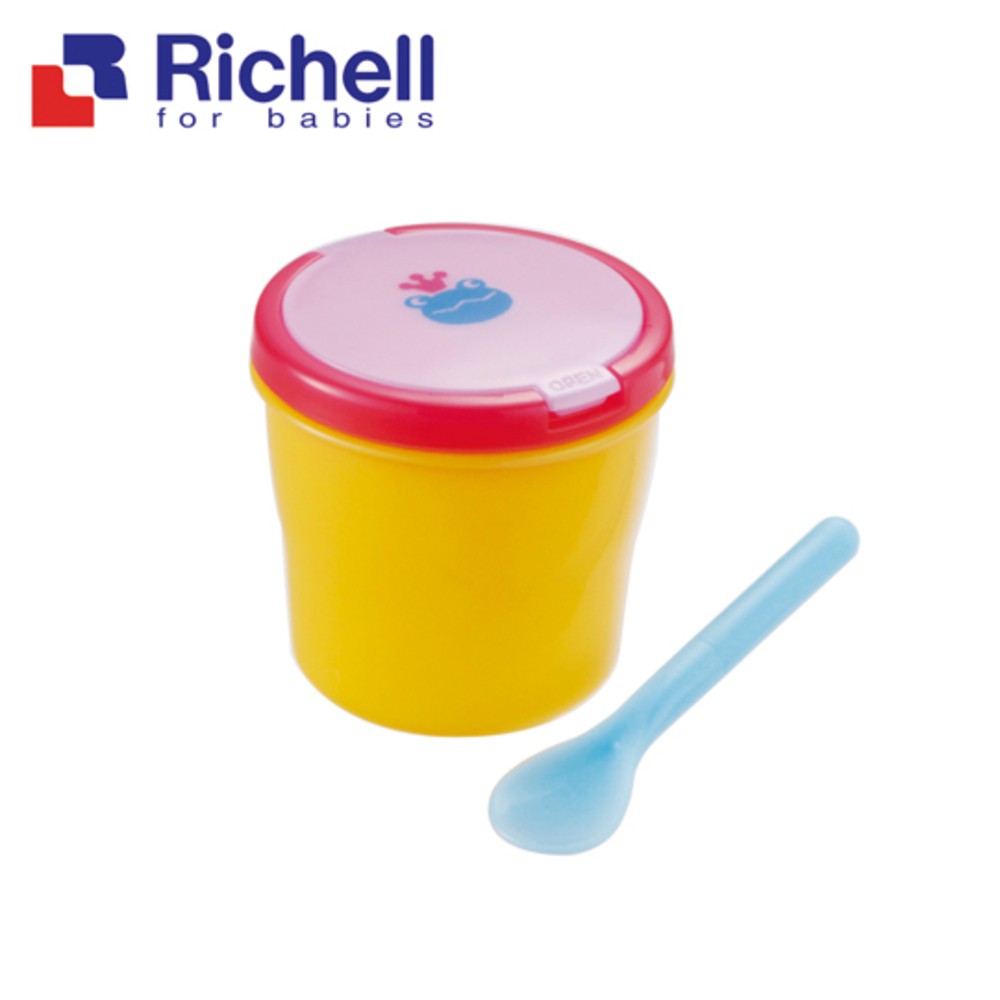 Richell 利其爾｜可愛寶寶便當盒(附匙)(寶寶外出用餐的好幫手)