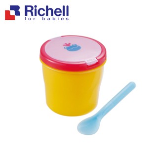 Richell 利其爾｜可愛寶寶便當盒(附匙)(寶寶外出用餐的好幫手)