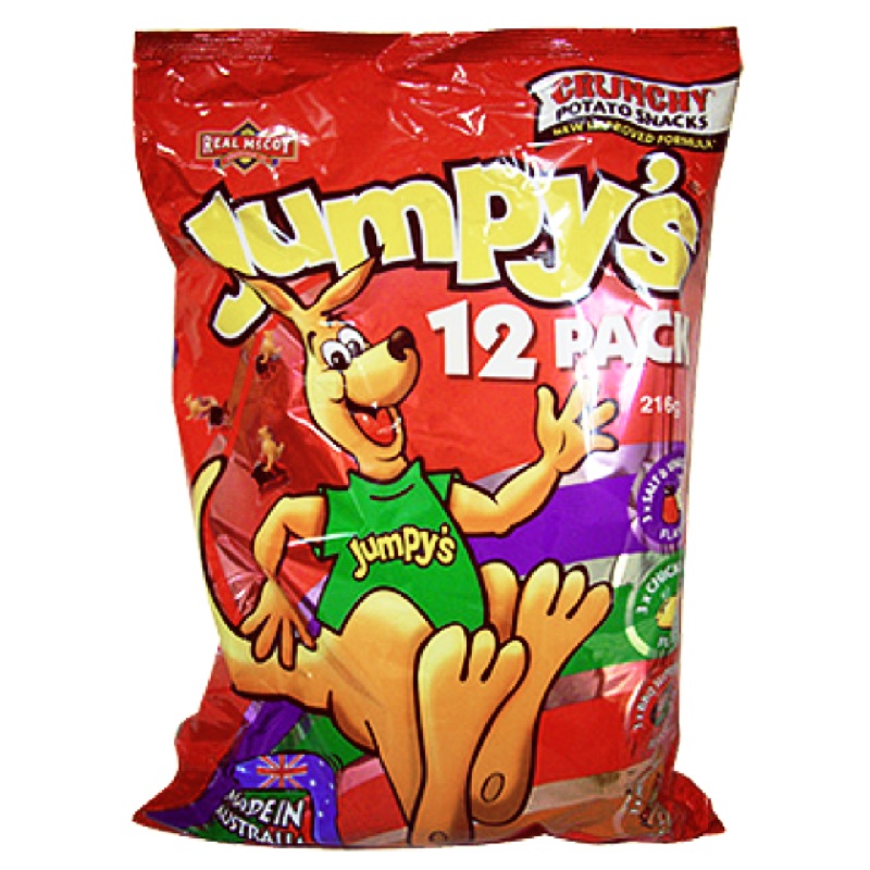 澳洲Jumpy's袋鼠餅乾 一大包共12小袋