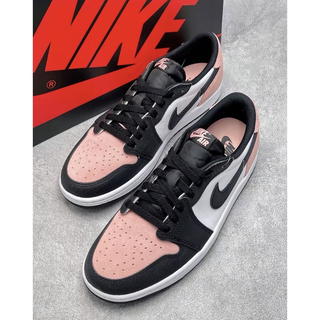 AIR JORDAN 1 LOW "Bleached Coral" 黑粉 OG 低筒休閒鞋【CZ0790-061】6月