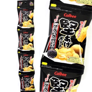 日本 卡樂比 Calbee 堅脆洋芋片 黑胡椒風味 串串包
