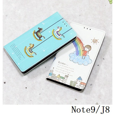 韓國彩繪皮套D152-1 三星 Note9 J8 A60 A40s A70 A20 手機殼手機套保護殼保護套軟殼
