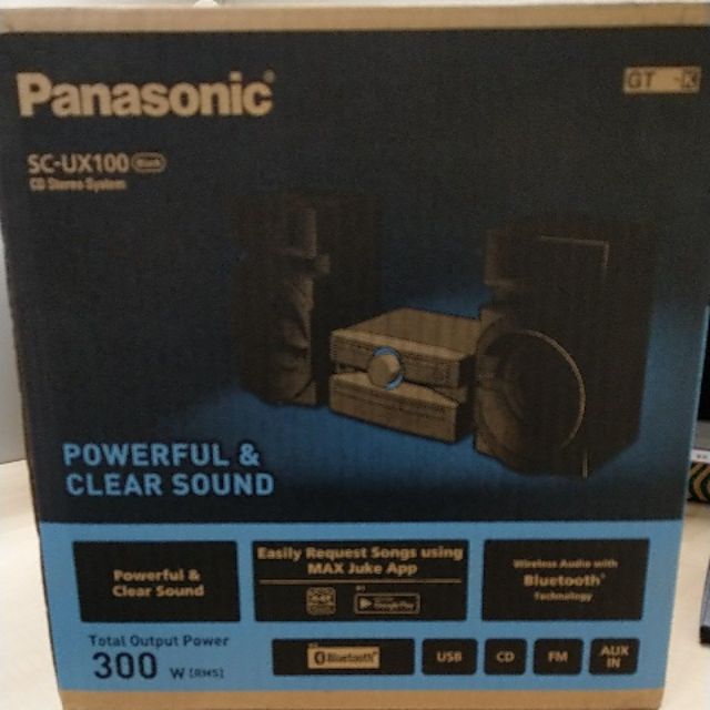 Panasonic 國際牌  CD立體音響組合 支援無線藍芽 可遠端控制 SC-UX100