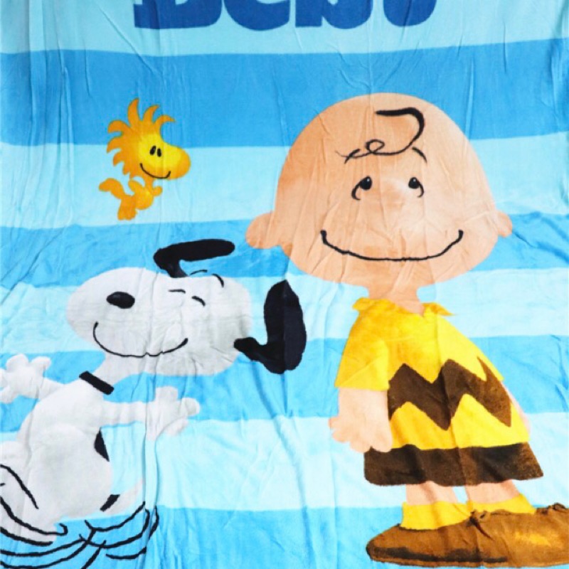 現貨💕NG品 藍色Snoopy史努比法蘭絨毛毯 車毯 空調毯