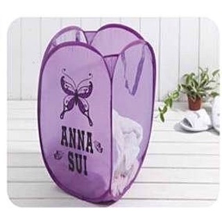 【ANNA SUI】安娜蘇 紫色夢幻置物籃 可當玩具/衣物/雜物/洗衣收納籃