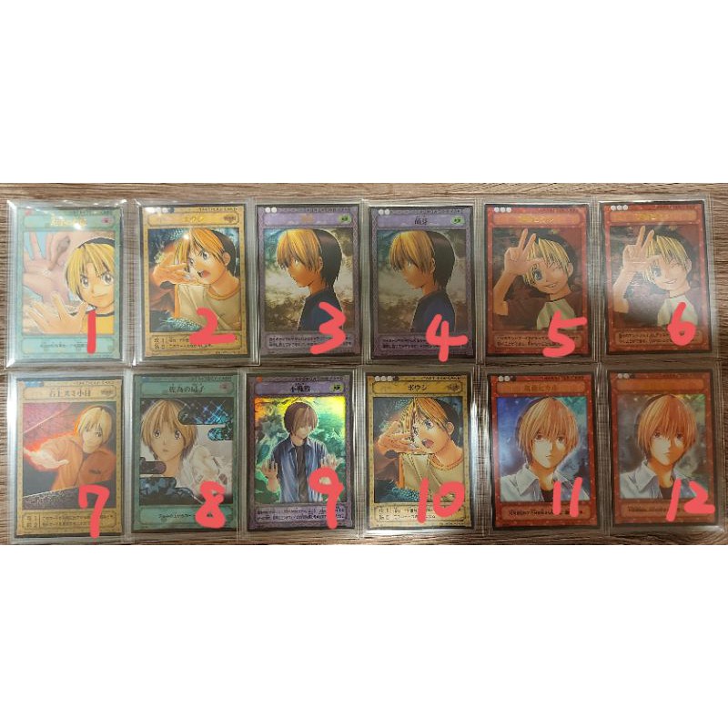 Konami 棋靈王棋魂卡片對戰卡牌亮卡區金字卡區全鑽卡區進藤光藤原佐為桑原本因坊福井雄太 蝦皮購物