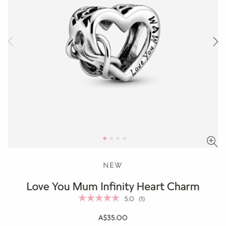 潘朵拉PANDORA{Love You MOM}串飾$950