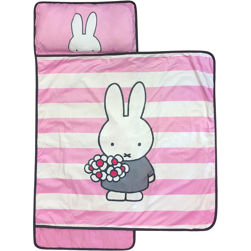 ❤️正版❤️美國專櫃  米飛兔 Miffy 攜帶型 兒童 睡袋 棉被 睡覺 枕頭 3-5歲