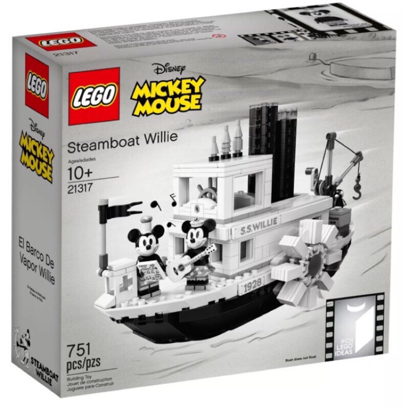 樂高 LEGO 21317 IDEAS 米奇60週年限定 Steamboat Willie 蒸汽船威利號 IDEAS系列