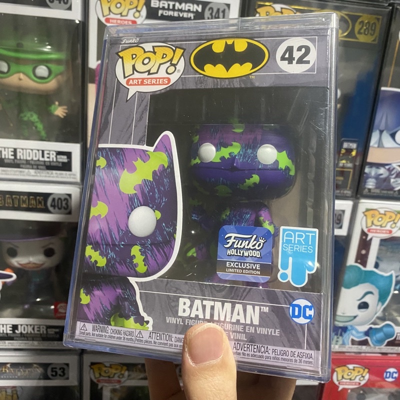 [李大] 正版現貨 Funko POP DC 蝙蝠俠 藝術家 彩繪 好萊塢限定 硬殼 Batman #42