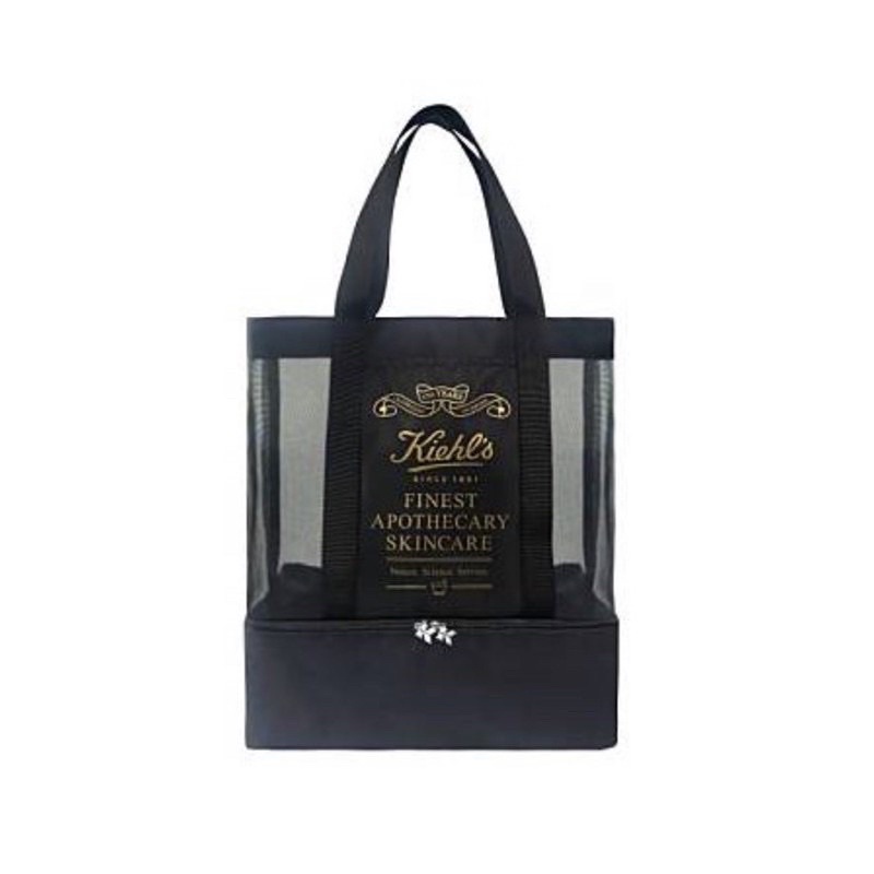 （全新）專櫃契爾式KIEHL'S 170週年黑色多功能保冷側背袋/旅行袋/手提袋