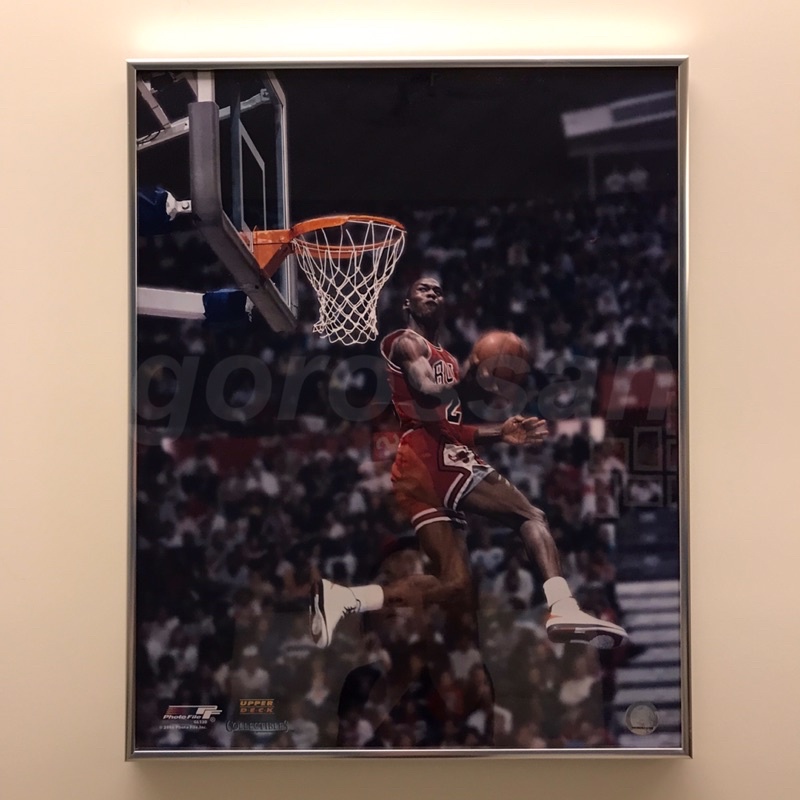 絕版 2006 Upper Deck Michael Jordan 1987灌籃大賽 海報 poster 雷射標籤 喬丹