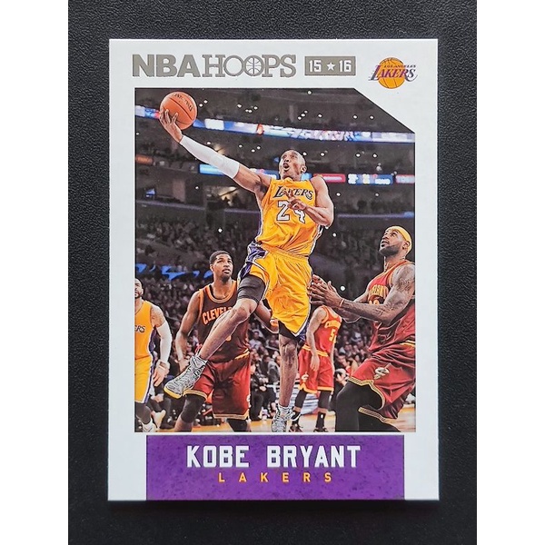 第2張 同框卡 退休年 科比 2015-16 Hoops Kobe Bryant Lebron James #172