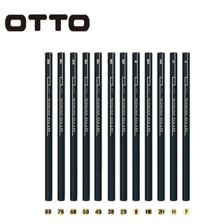 OTTO 素描鉛筆 OHTO 素描鉛筆 咖啡 黑色單售/隨機出色