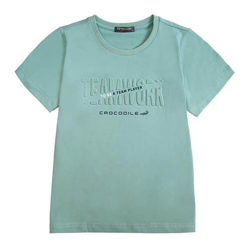 Crocodile Junior『小鱷魚童裝』539402 立體鋼印文字T恤 Ggo(G購)