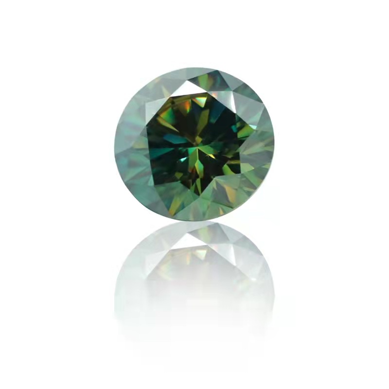 附帶GRA證書正品綠色莫桑鑽石女士珠寶首飾配件1CT-5CT現貨