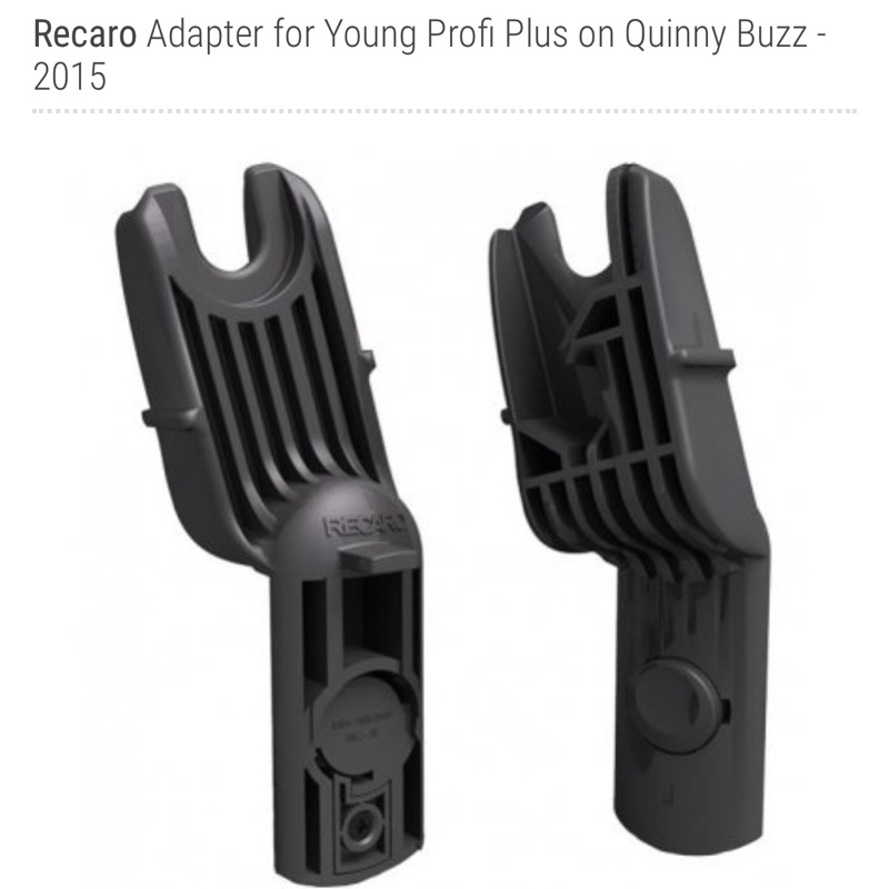 Recaro Adapter for Young plus on Quinny Buzz 2015