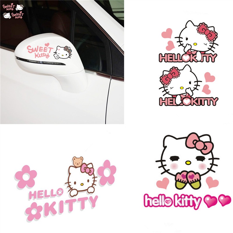 Hello Kitty系列01車貼反光摩托車創意汽車車貼車窗貼花KT