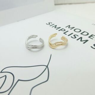 可調式《戒指》2色-多層次不規則可調式戒指 韓國飾品 戒指 正韓 調整式 戒指女生