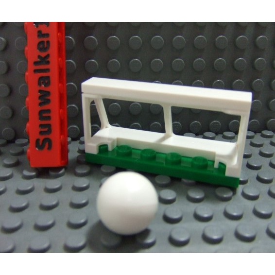 【積木2010】Lego 樂高-全新-白色足球+足球門