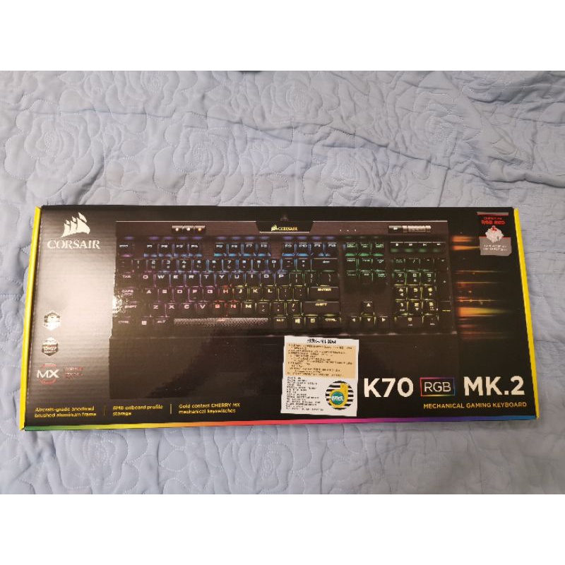 Corsair K70 MK.2RGB 機械式電競鍵盤-紅軸/中文