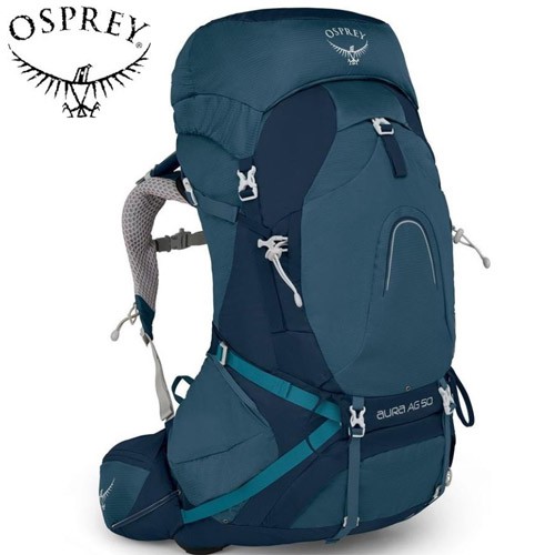 【Osprey】AURA 50L  登山背包 女款 挑戰藍