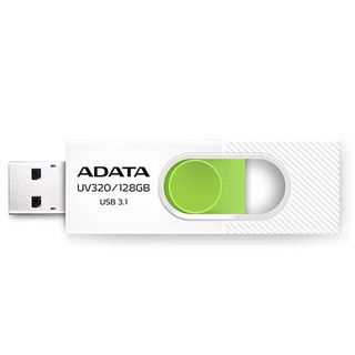 ADATA威剛 USB3.1 隨身碟-UV320-128GB(白綠)【愛買】