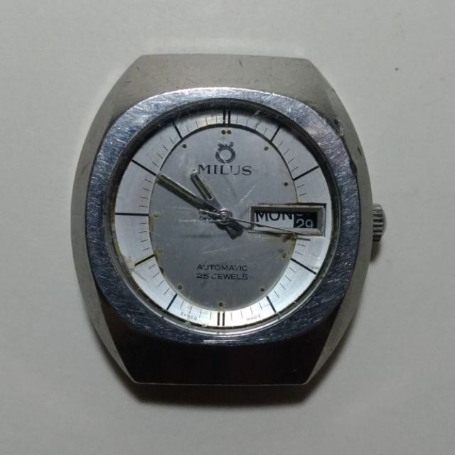 MILUS古董自動機械錶(瑞士製造)