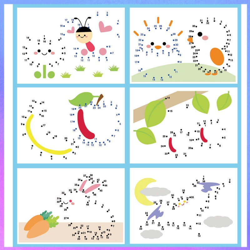 兒童控筆訓練幼兒園專注力運筆練習精細動作早教教具連點畫線可擦 蝦皮購物
