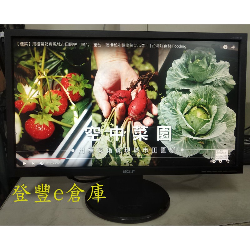 【登豐e倉庫】 空中菜園 宏碁 ACER V223HQ 22吋 1920x1080 Full HD 液晶螢幕