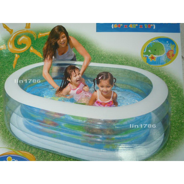 INTEX 原廠 57482兒童橢圓形充氣游泳池 玩水池 可當幼兒游戲水池 幼兒遊戲球池 遊樂園(免費檢修 瑕疵換新品)
