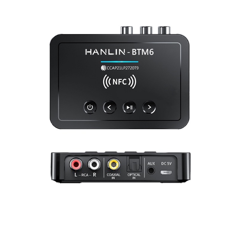 HANLIN-BTM6 藍牙發射接收音源轉換器 藍芽接收 藍芽發射 可調頻FM發射器 音響升級 傳送音訊訊號 愛肯科技