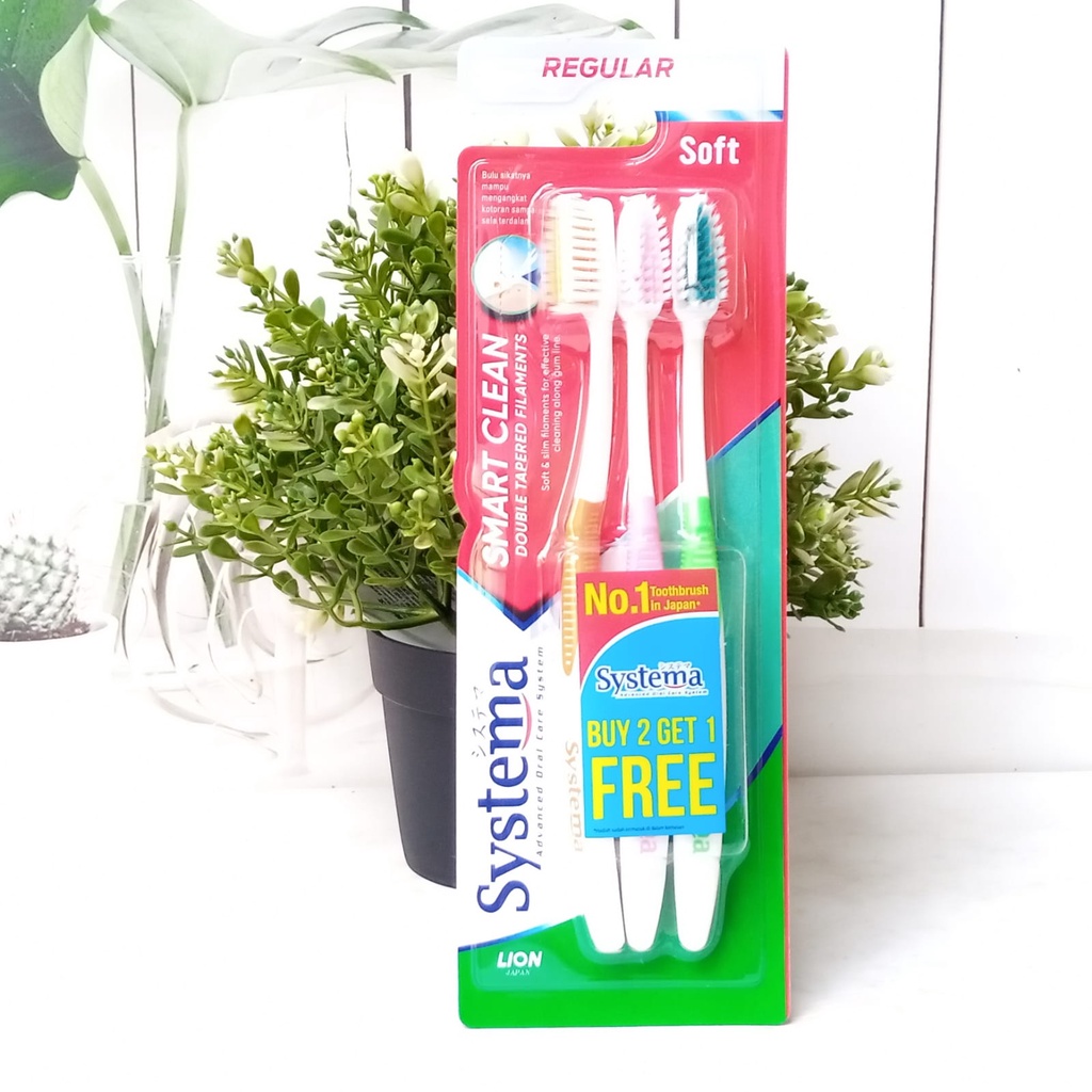 Systema 智能清潔牙刷包含 3 件