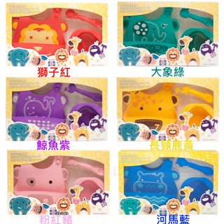 加拿大MARCUS＆MARCUS動物樂園餵食禮盒組(獅子/大象/鯨魚/長頸鹿/豬/河馬)【寶貝樂園】