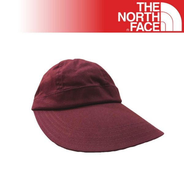 【The North Face 女 抗UV遮陽帽《暗紅》】2ZCX/防曬帽/棒球帽/老帽/鴨舌帽/悠遊山水