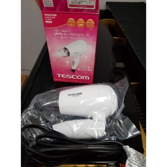 TESCOM TID192 TID192TW 大風量負離子吹風機 折疊式 旅行用 白色 輕便小巧好用 350讓 可以自取