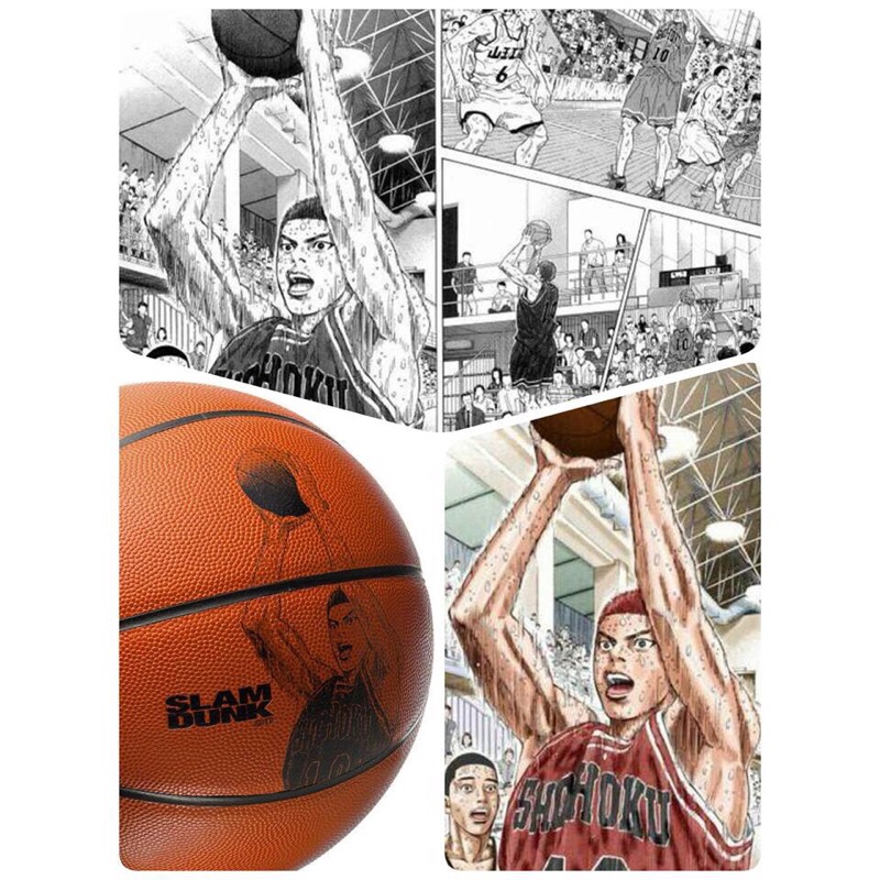 （羽球世家）灌籃高手 紀念籃球 收藏品 台灣公司貨 molten 籃球 7號 限量商品 正品 精美盒裝