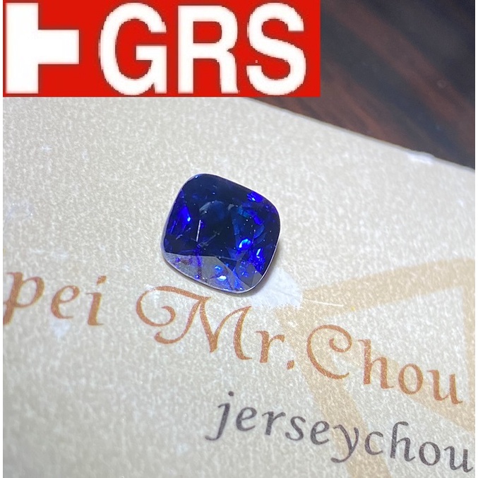 【台北周先生】天然藍寶石 3.51克拉 無燒 濃郁Vivid皇家藍 VVS乾淨 送GRS證書
